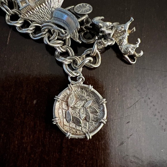 South Asian-Inspired Silver Charm Bracelet – 16 Charms - Picture 13 of 16